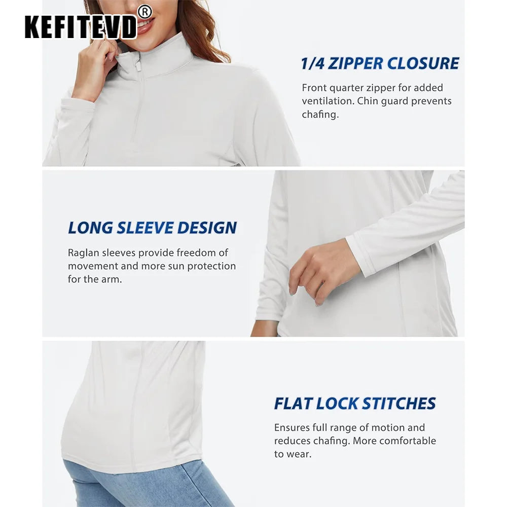 Quick Drying Women's Long Sleeve Outdoor Shirts