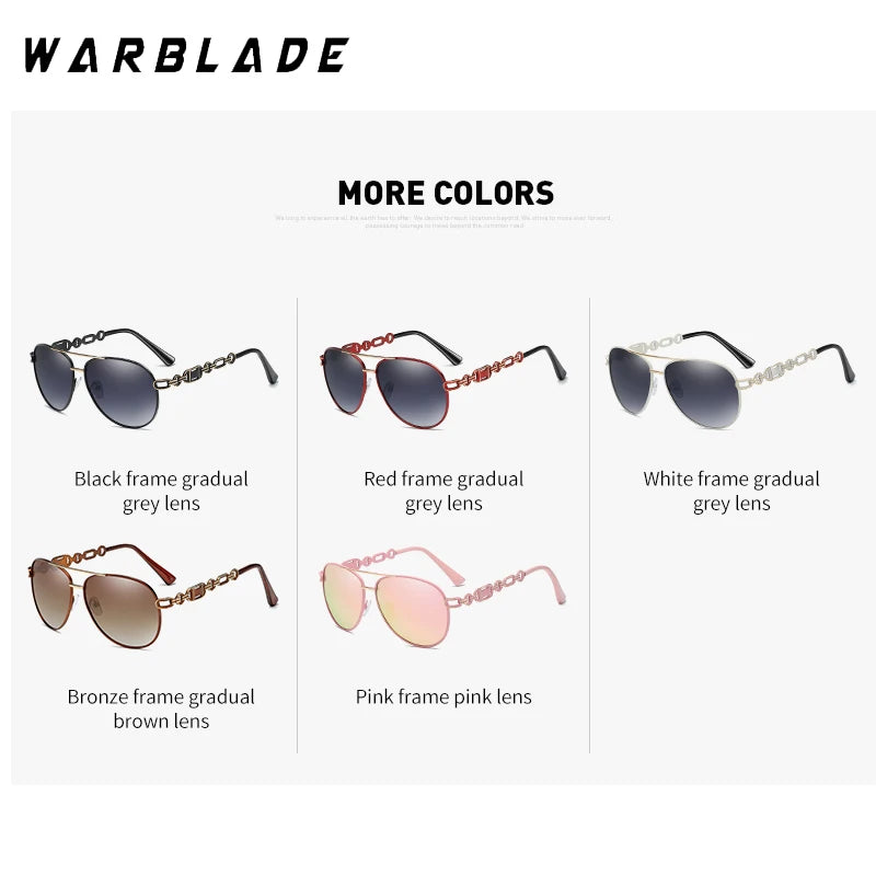 Polarized Women's Pilot Sunglasses